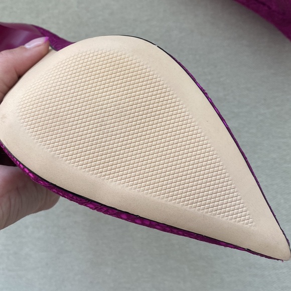 Zara lace fuchsia heels - Picture 4 of 5